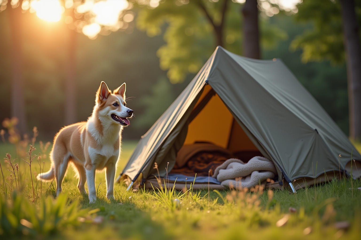 camping mit hund eingezäunter stellplatz-Titel
