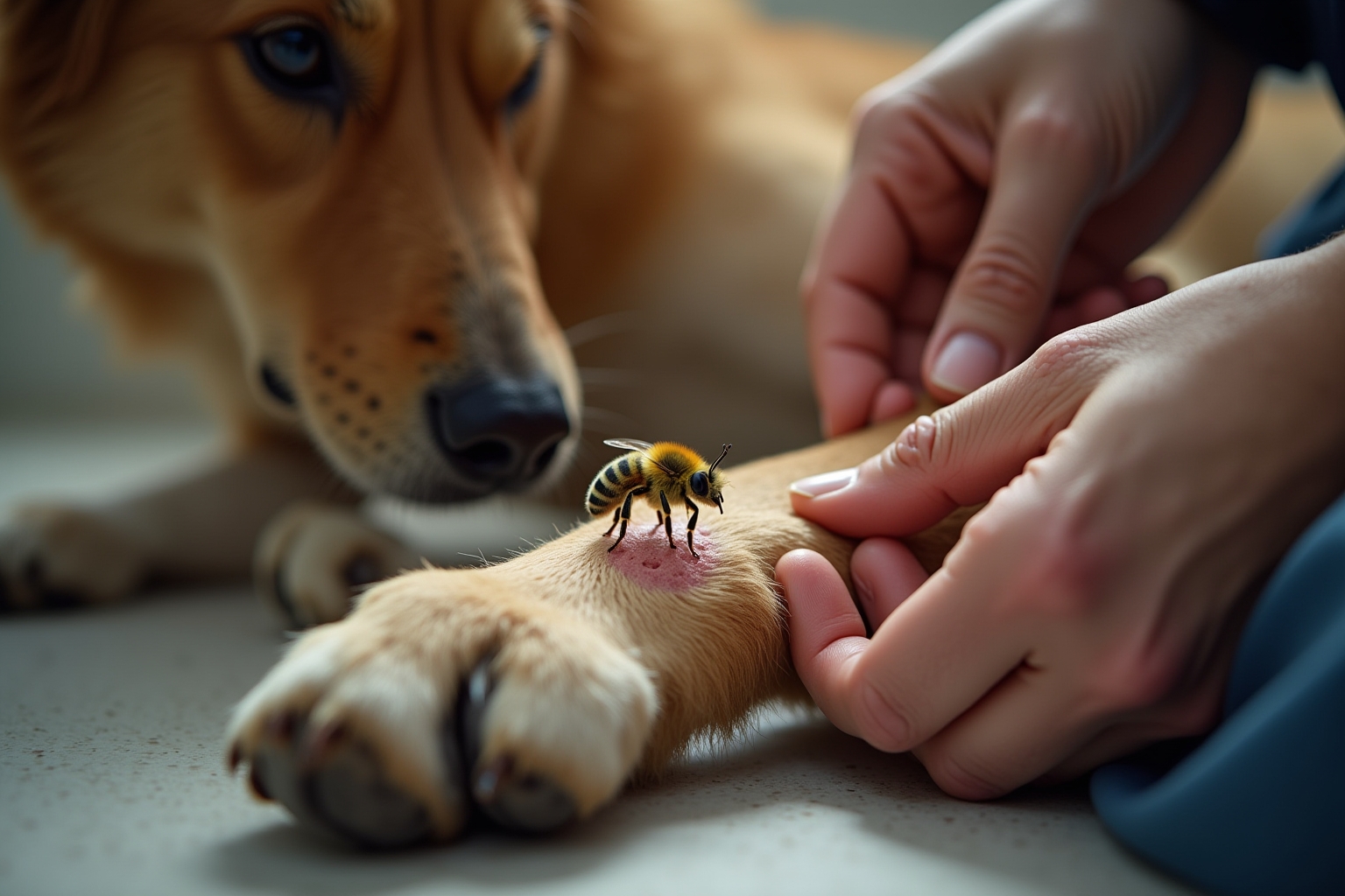 hund von biene gestochen-Titel
