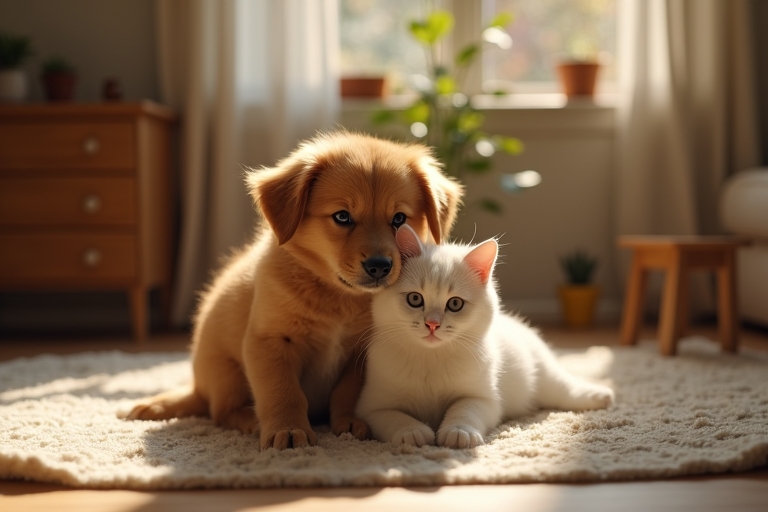 Katzen und Hunde